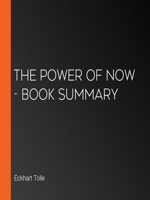 cover image of The Power of Now--Book Summary